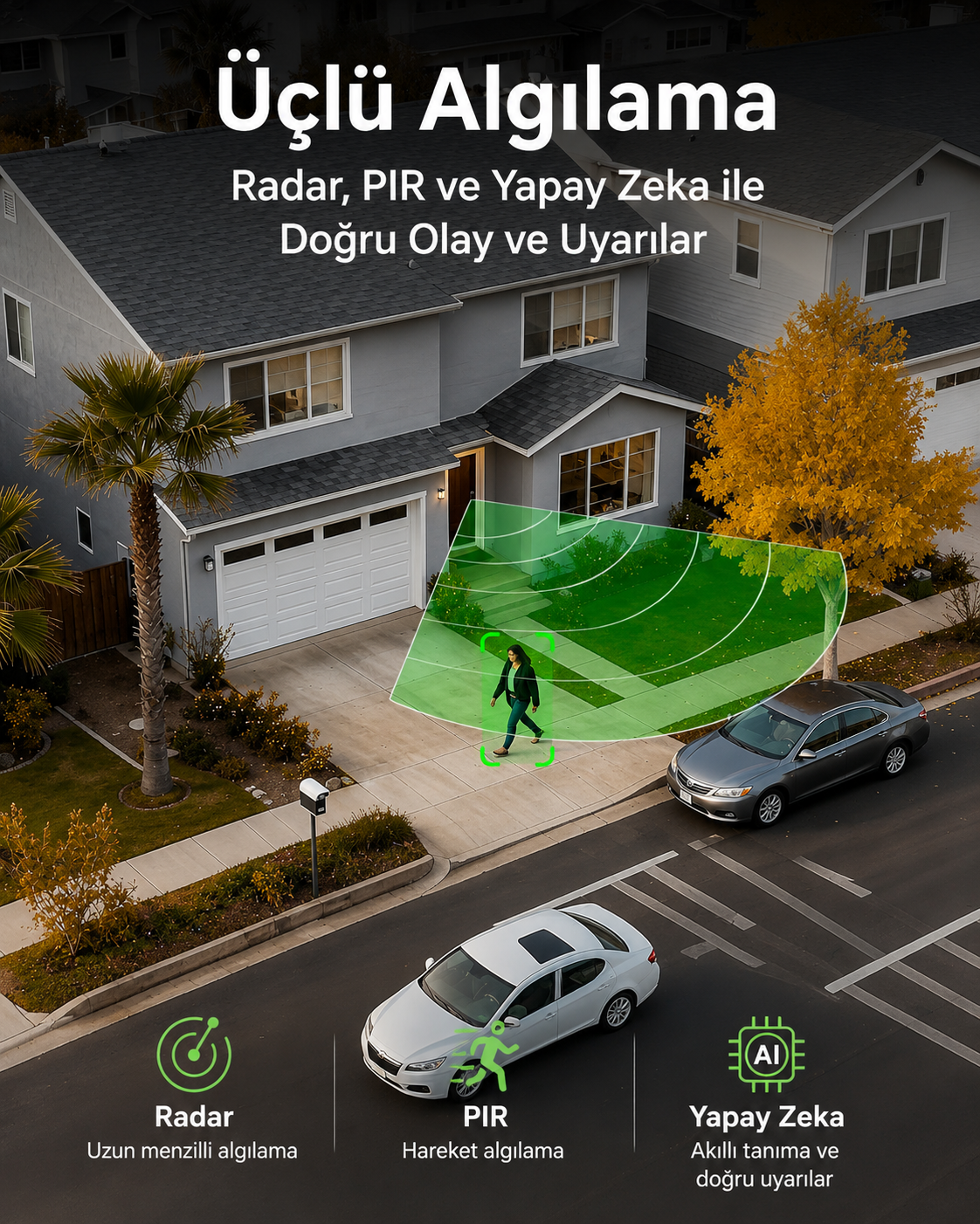 Youkey DB312 Dual Camera Wireless Kapı Zili