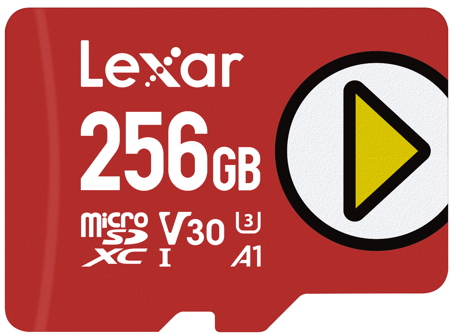 LEXAR 256GB LMSPLAY256G-BNNNG MICROSD PLAY MICROSDXC UHS-I CARDS UP TO 150MB/S READ C10 A1 V30 U3