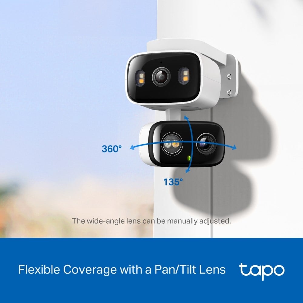Tp-Link Tapo C246D 2k 3mp Çift Lensli Akıllı Güvenlik Kamerası