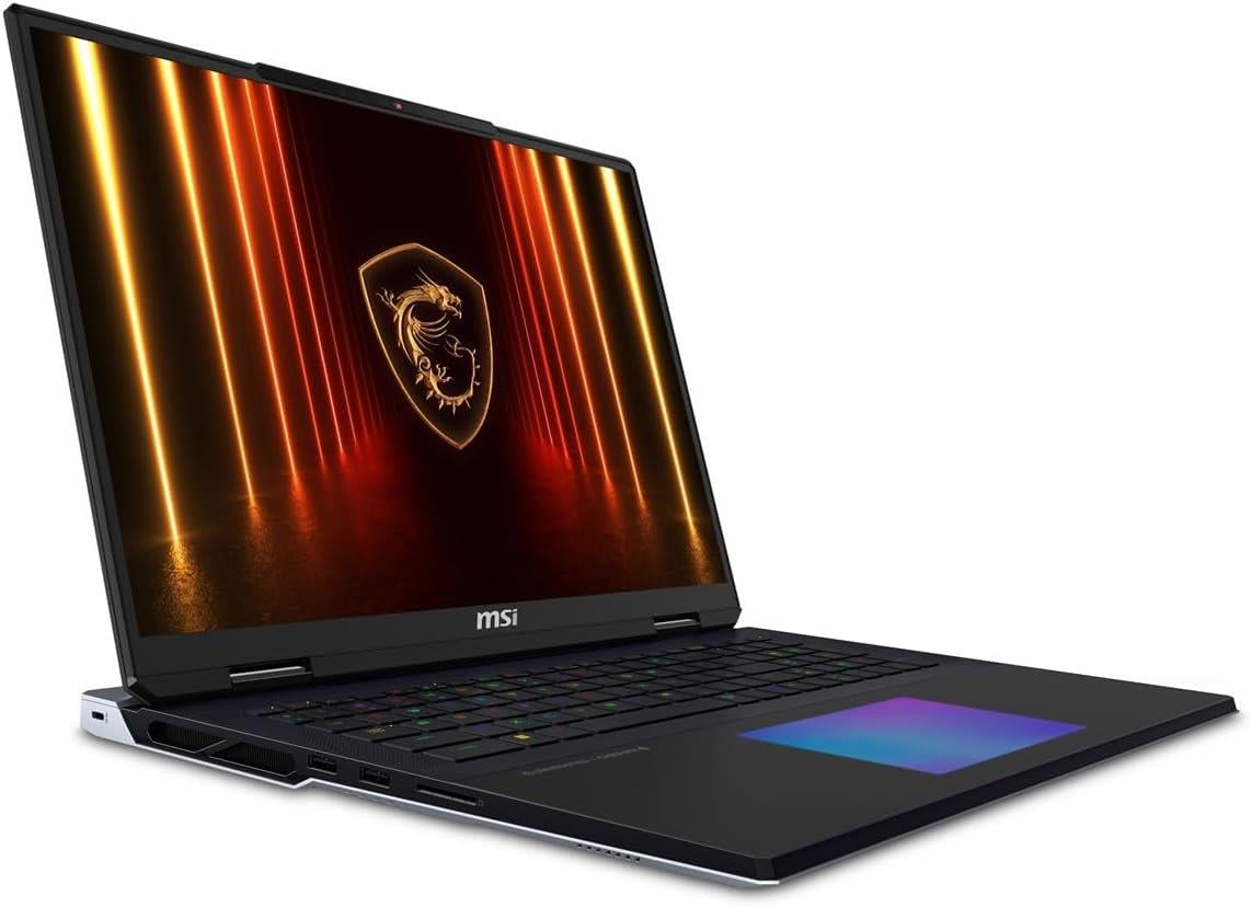 MSI Titan 18 HX AI A2XWJG-217TR ULTRA 9 285HX 96GB DDR5 Ram 4TB SSD RTX5090 24GB GDDR7 18'' UHD + Miniled 120Hz Windows 11 Pro Taşınabilir Dizüstü Bilgisayar