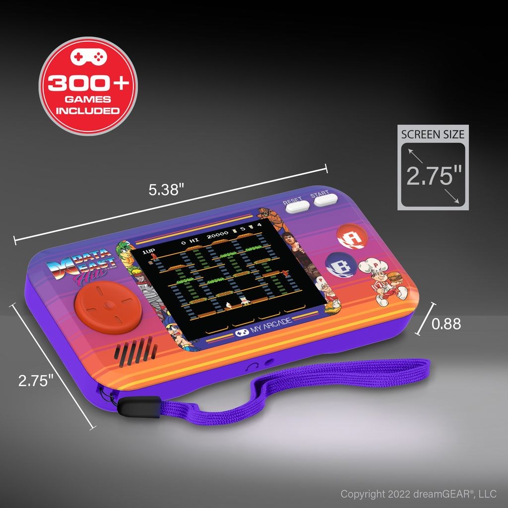 My Arcade Data East Hits Portable Retro Konsol 100 Oyun
