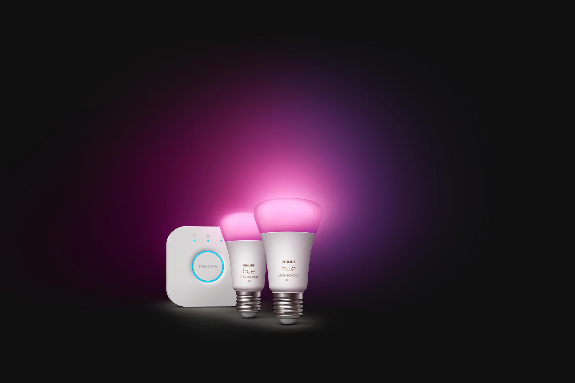 Philips HueWCA 9W E27 Renkli Akıllı Ampul 2'li Başlangıç Seti