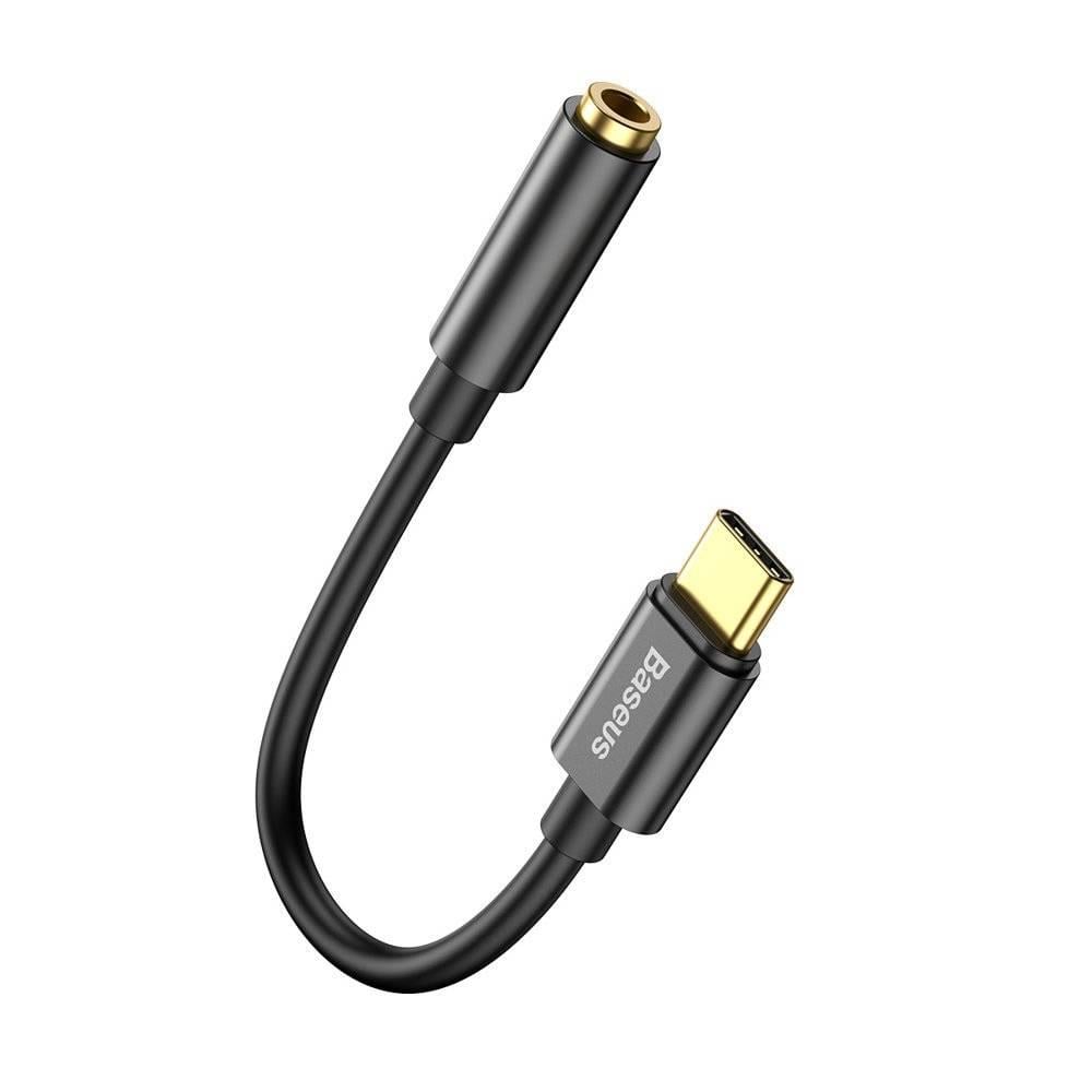 Baseus Kulaklık Adaptörü Type-C - 3,5 MM Dişi Adaptör L54 - Siyah