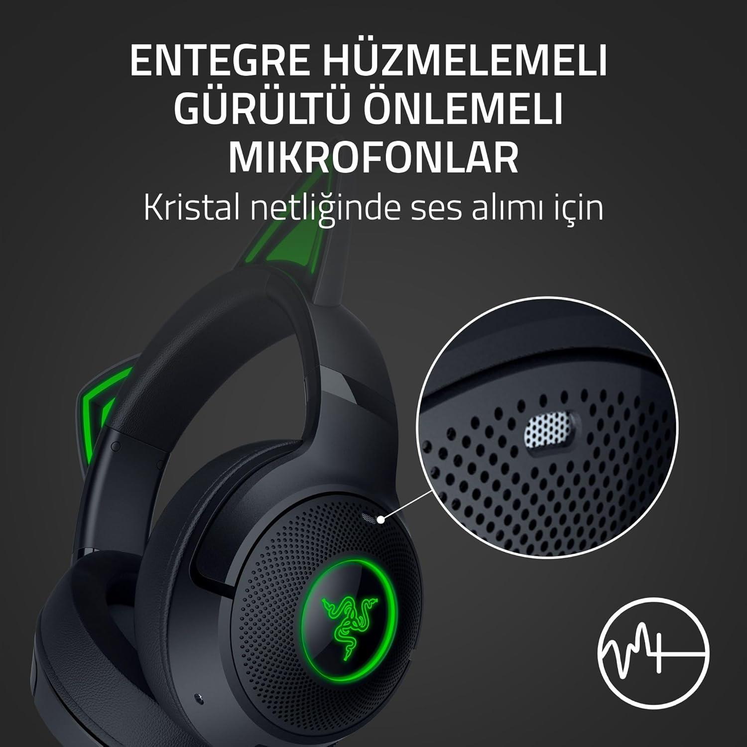 Razer Kraken Kitty V2 Bluetooth Kulaklık Siyah RZ04-04860500-R3M1