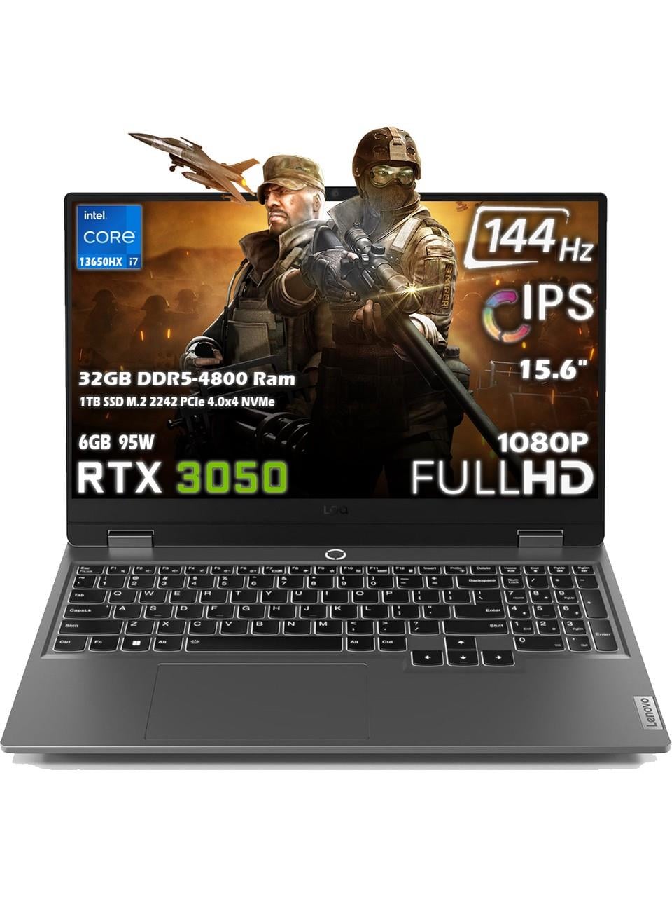 Lenovo LOQ 15IRX9 Intel Core i7-13650HX 32GB 1TB SSD 6GB RTX 3050 15.6