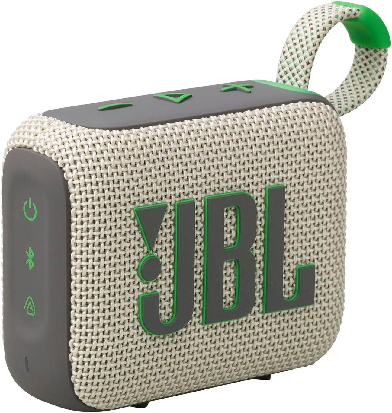 JBL Go4 Bluetooth Hoparlör, IP67, Bej/Yeşil