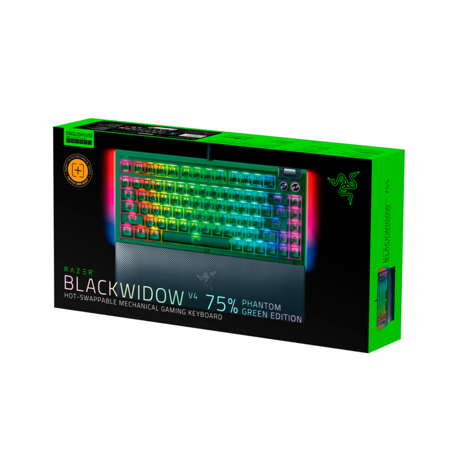 Razer BlackWidow V4 75% Green Switch Us Layout Klavye RZ03-05003300-R3M1