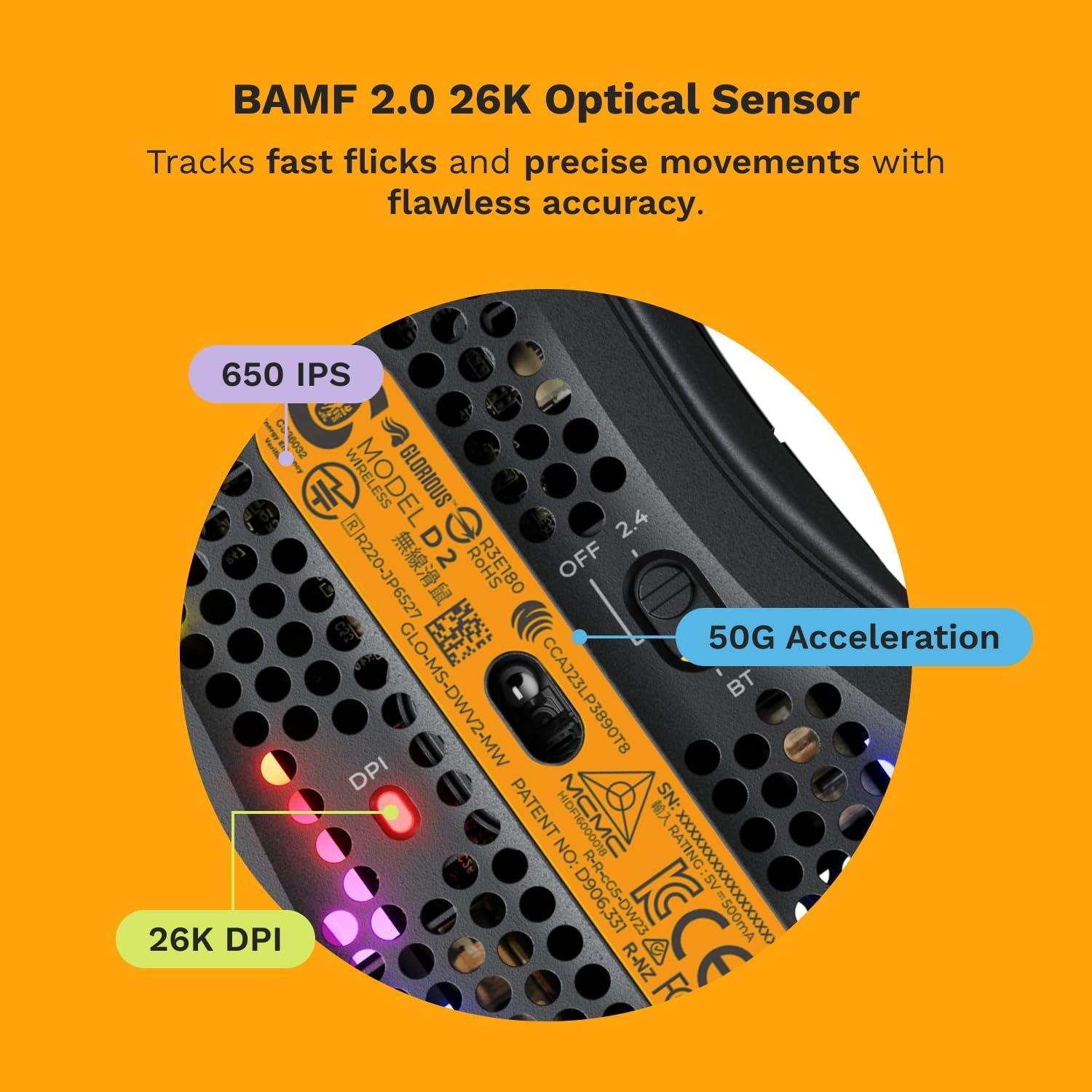 Glorious Model D 2 Mini Kablosuz Gaming Mouse - Mat Siyah