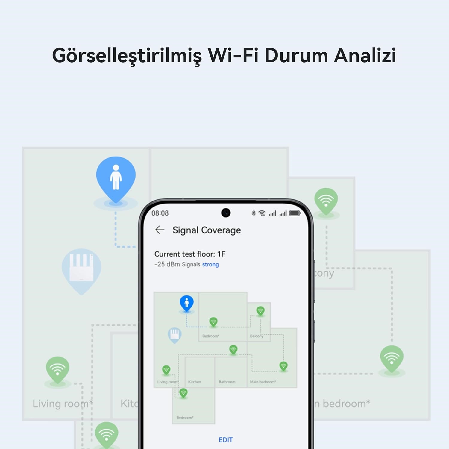 HUAWEI WIFI BE3 Router, 3.6 Gbps Çift Bant Wi-Fi 7