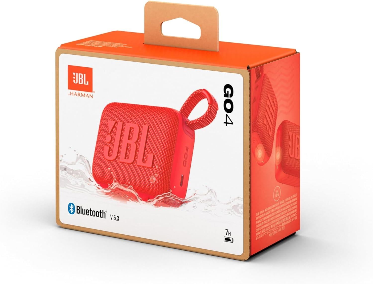 JBL Go4 Bluetooth Hoparlör, IP67 - Kırmızı