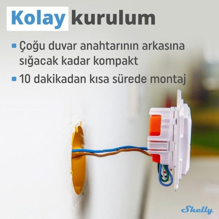 Shelly i4 Gen3 Akıllı 4 Kanallı Sahne Kontrol Rölesi