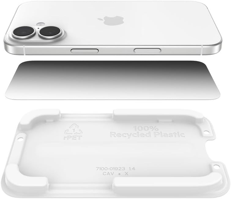 Belkin OVA212HQ Screenforce Invisiglass Privacy iPhone Air Uyumlu (Kolay Hizalama Kitli) Temperli Cam Ekran Koruyucu