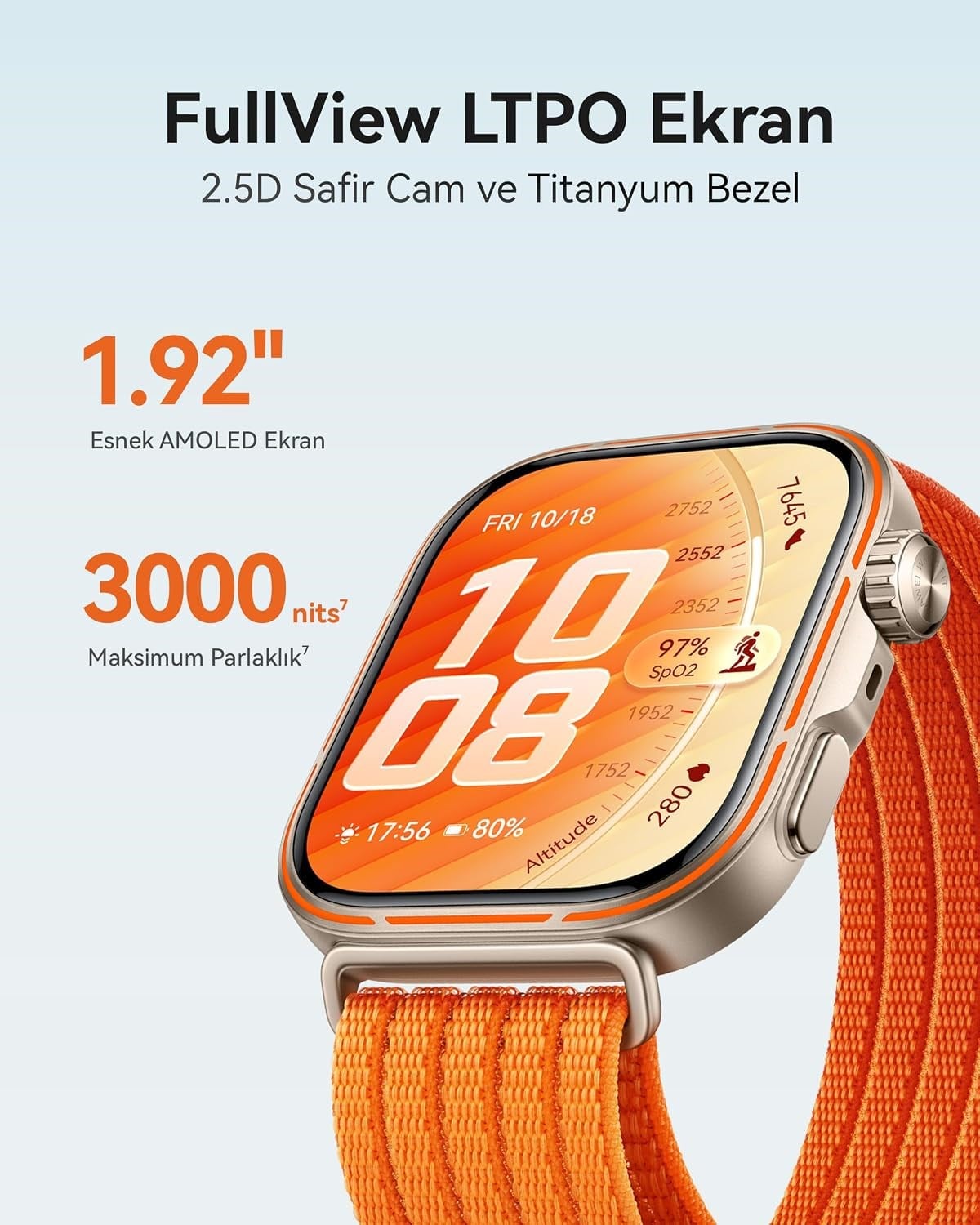 Huawei Watch Fit 5 Pro Akıllı Saat, Siyah