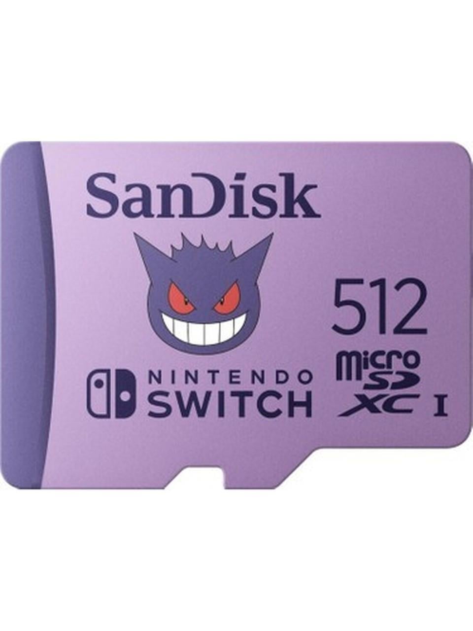 Sandisk Nintendo Switch Pokémon 512GB 100MB/S Microsdxc Lisanslı Hafıza Kartı SDSQXAO-512G-GN6ZK
