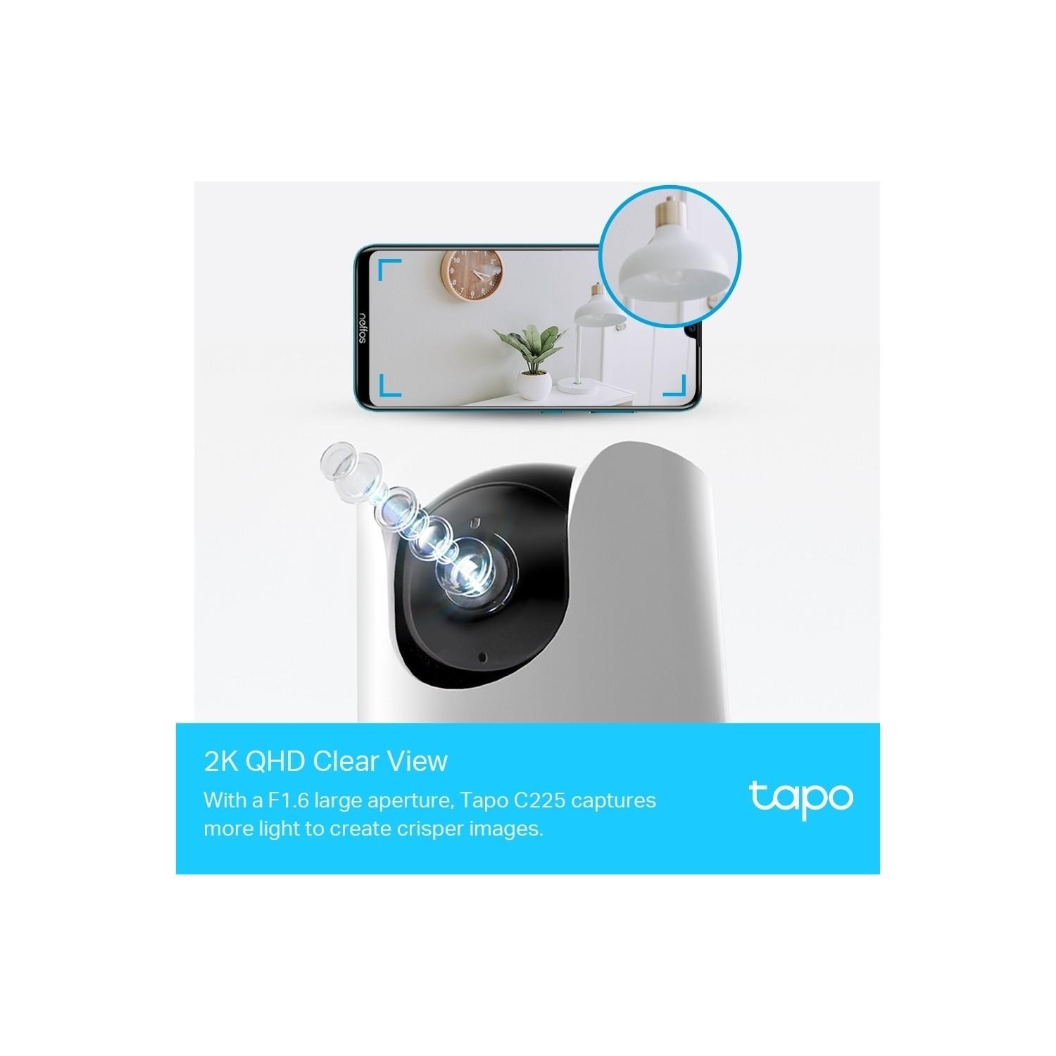 TP-LINK Tapo C225, 2k Qhd Wi-Fi Güvenlik Kamerası + Sandisk Ultra 128GB 100MB/S Hafıza Kartı