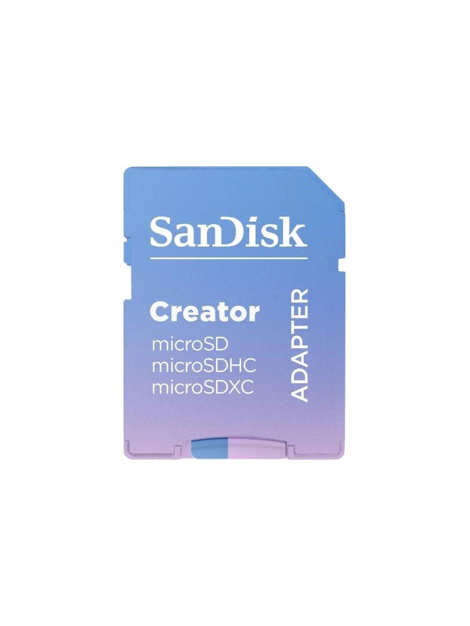 Sandisk Creator 128GB 190/90MB/S Microsdxc Uhs-I A2 V30 Adaptörlü Hafıza Kartı SDSQXAA-128G-IN6MS