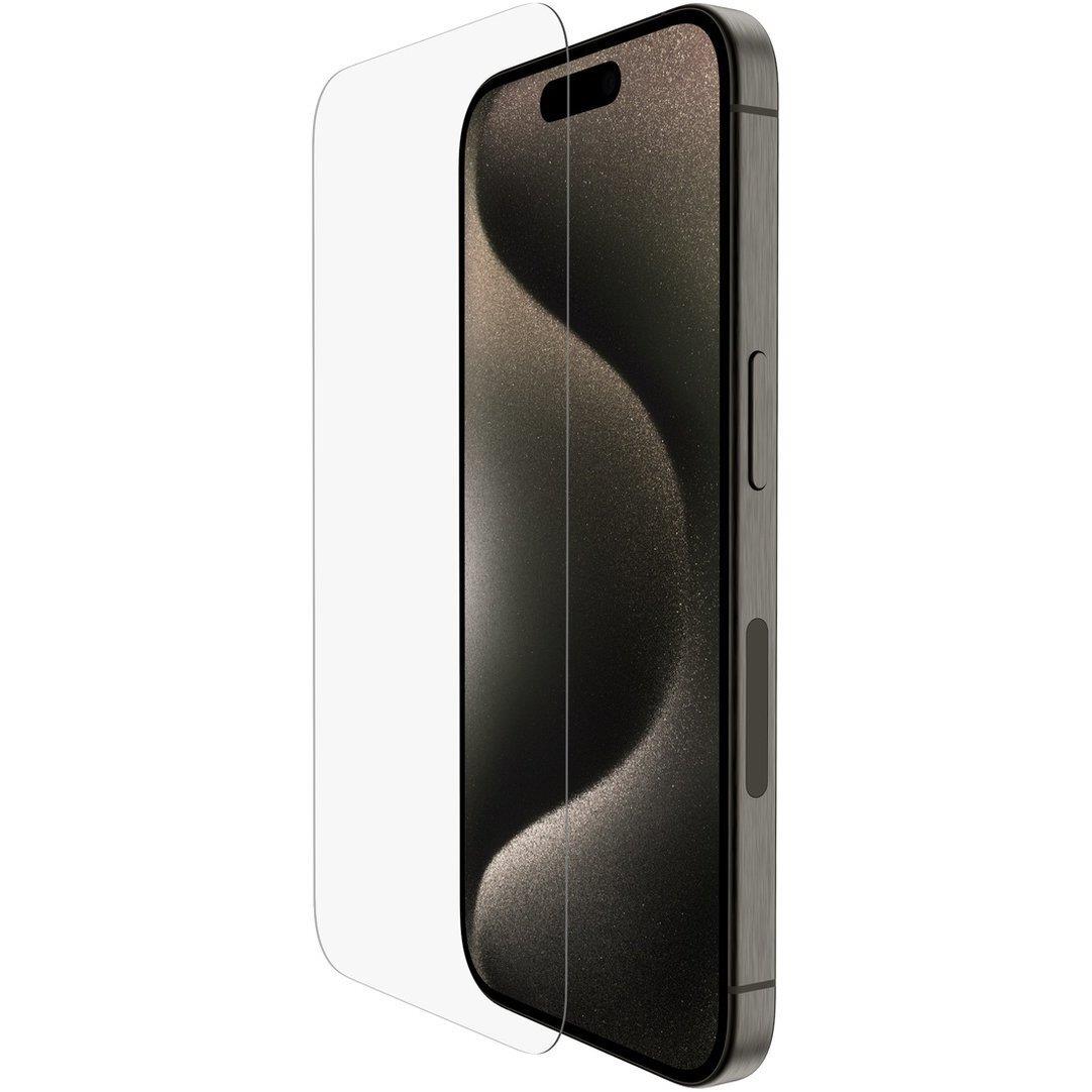 Belkin OVA135ZZ iPhone 15 Pro için Screen Force Temperli Cam İşlemli Ekran Koruyucu
