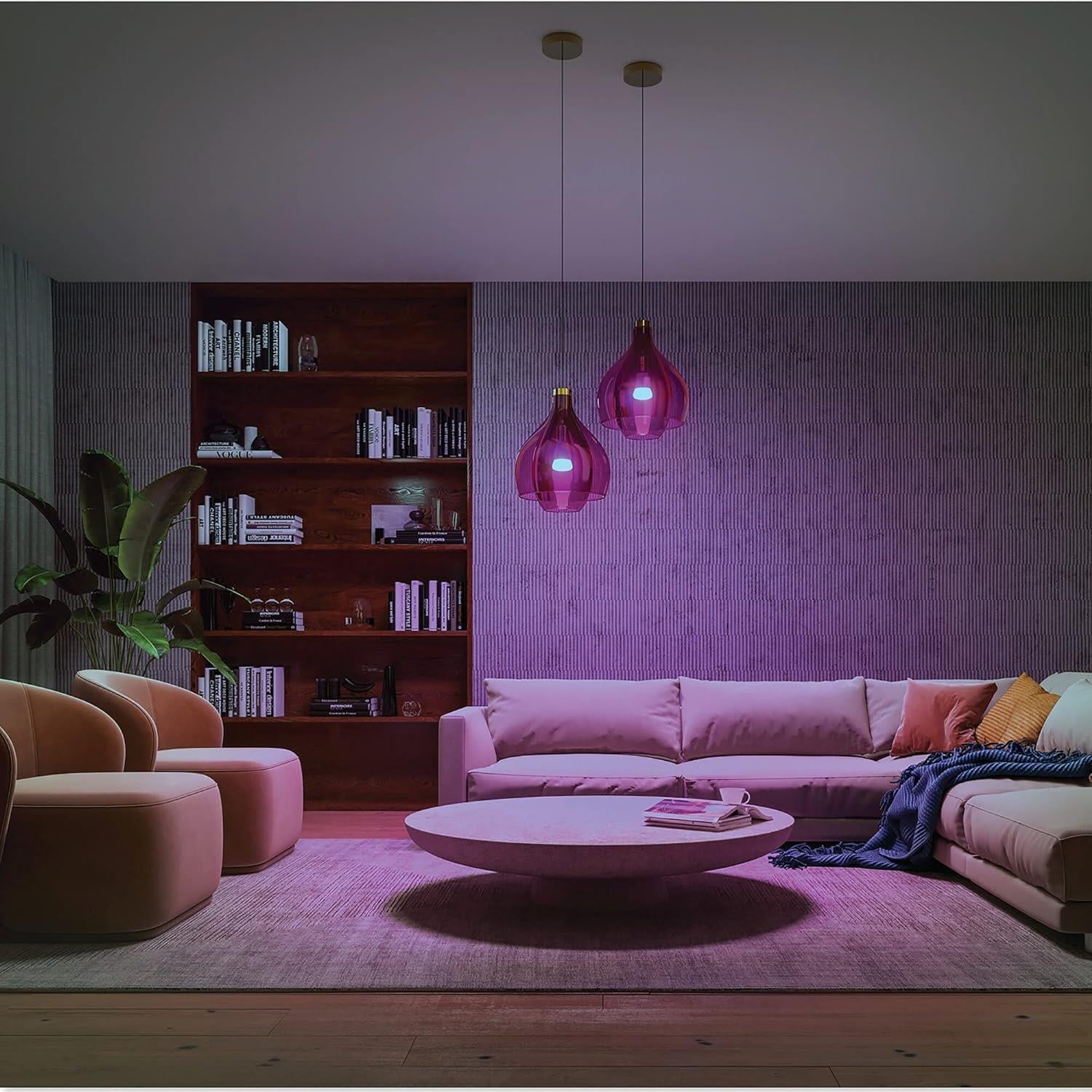 Philips HueWCA 9-75W Renkli Akıllı Başlangıç Seti 3'lü Kumandalı E27 Bluetooth Özellikli