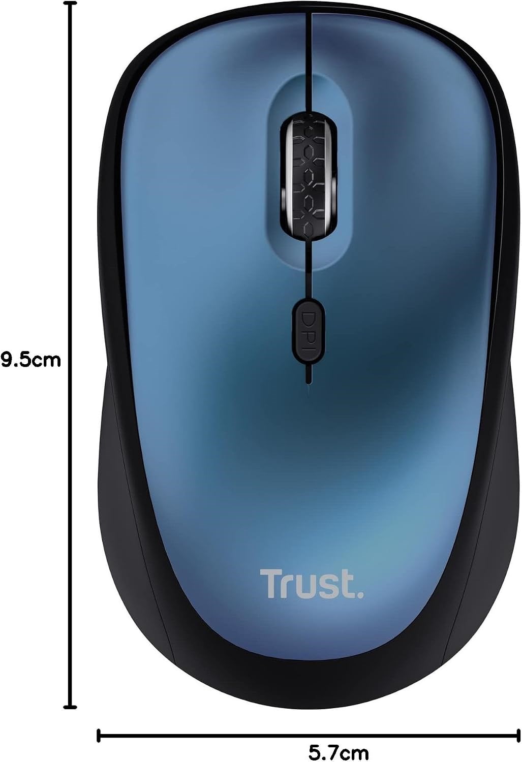 Trust 24551 Yvi+Sessiz Kablosuz Mouse - Mavi