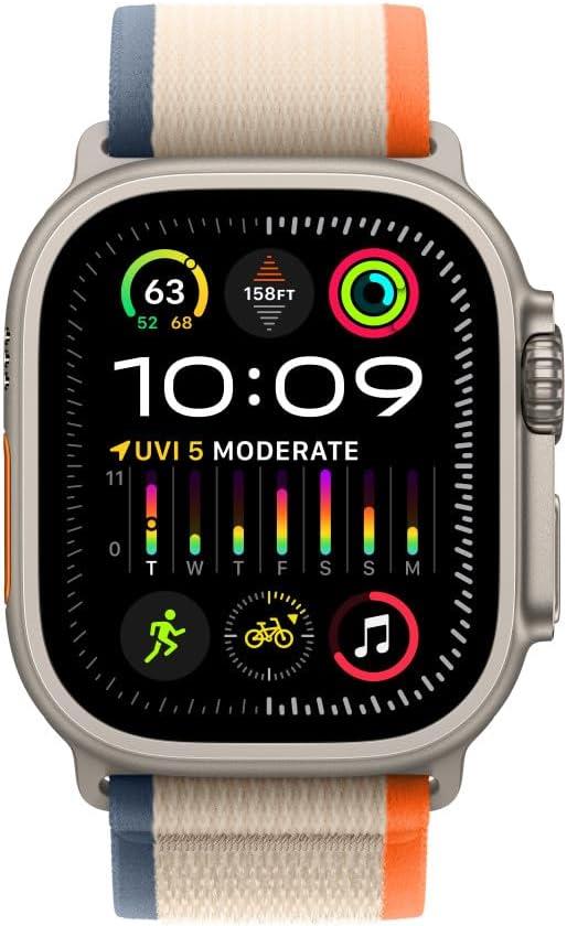 Apple Watch Ultra 49MM Trail Loop Turuncu/Bej - S/M
