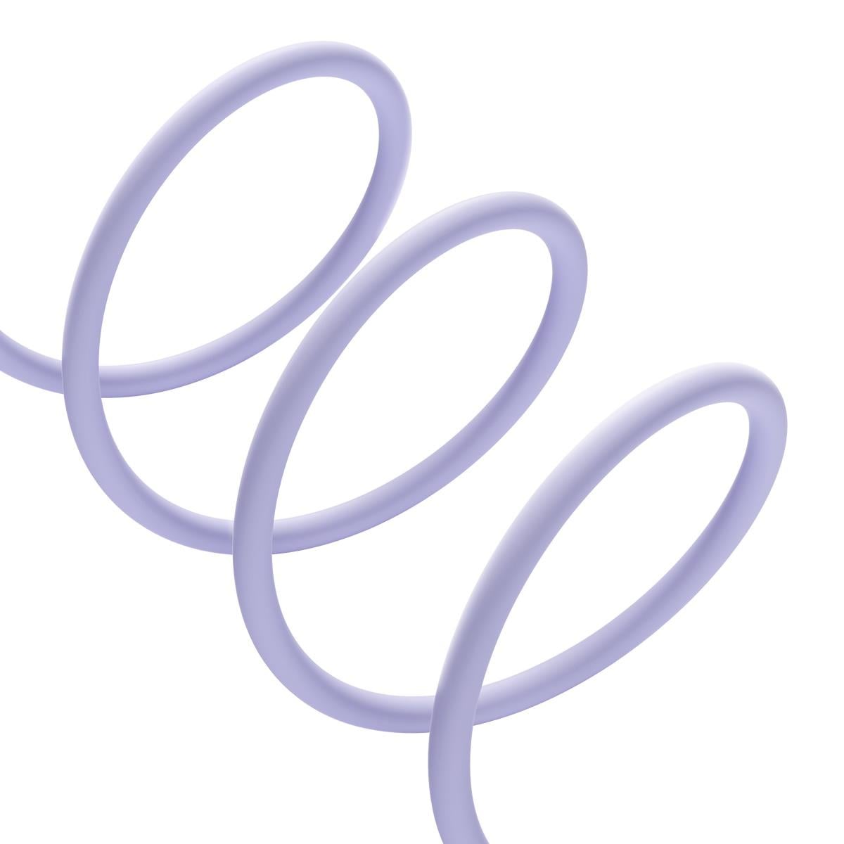 Baseus Pudding USB-A 2.4A Lightning Şarj Kablosu 1.2m, Mor