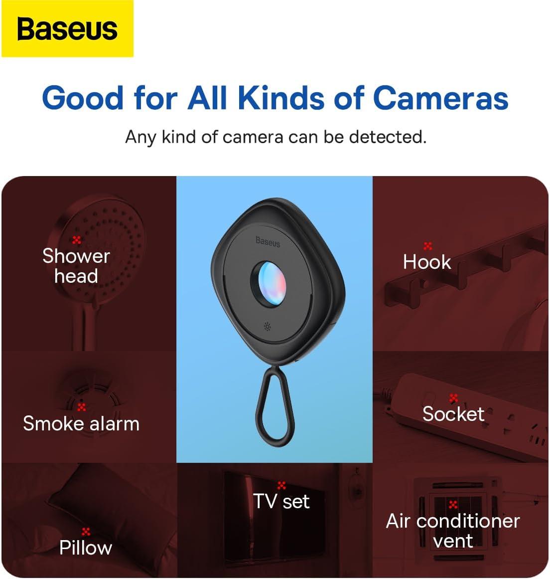 Baseus Heyo Kızılötesi Casus Kamera Dedektörü - Siyah