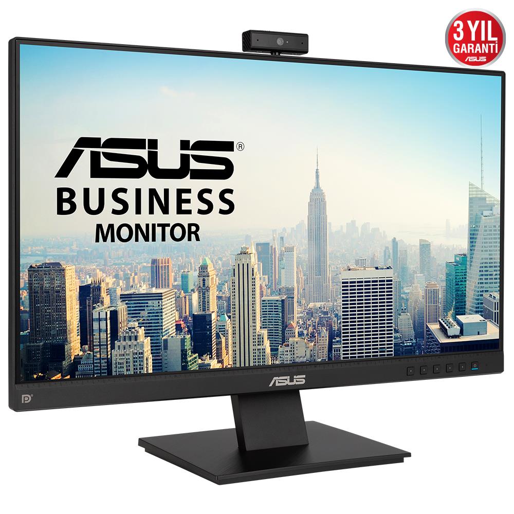 ASUS BE24EQK 23.8 IPS WEBCAM 1920x1080 5ms 300cd DP HDMI VGA Hoparlör VESA 3YIL ÇERÇEVESİZ,FLICKER-FREE,DUSUK MAVI ISIK MONITÖR