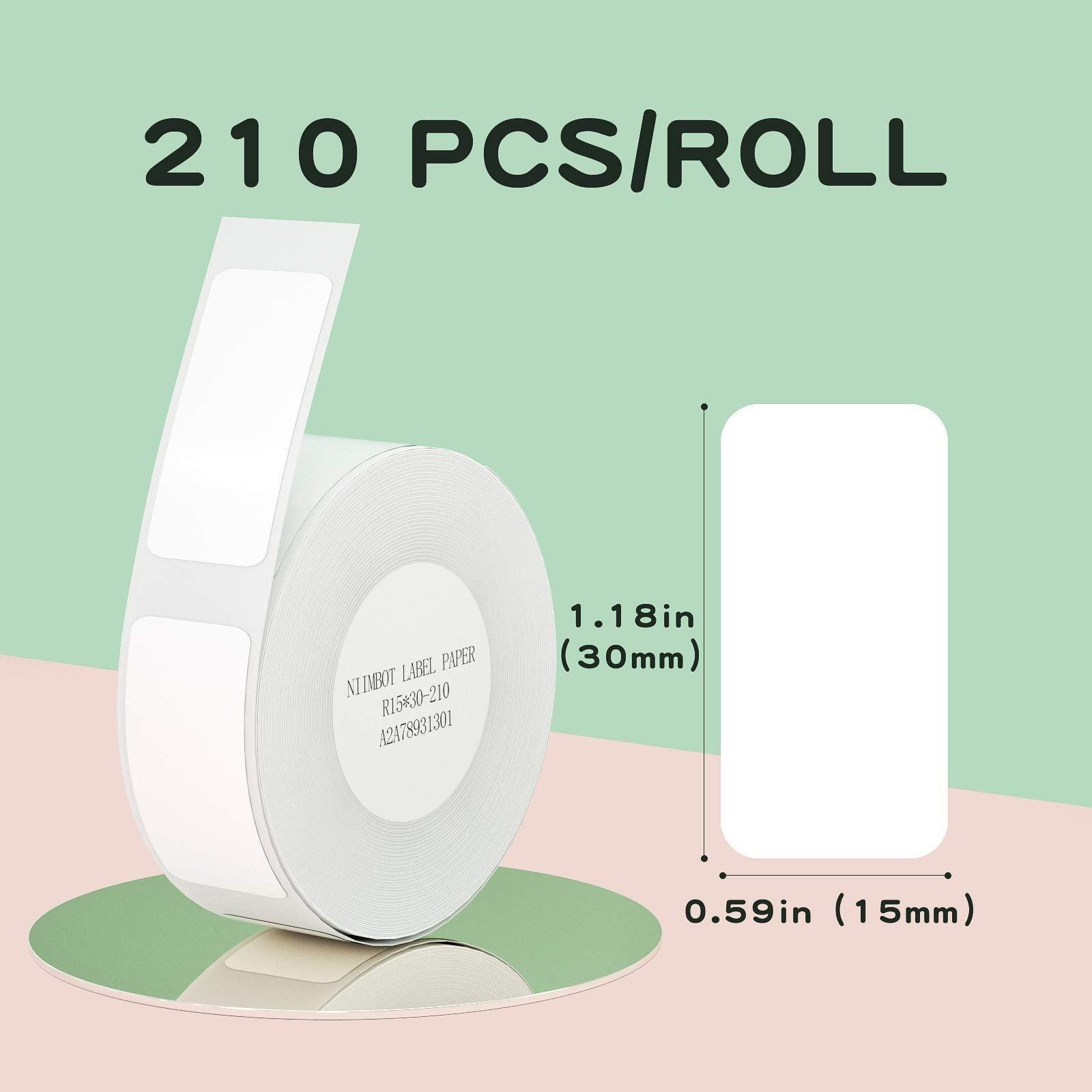 Niimbot T15x30mm 210 adet Beyaz Etiket  (D11,D110,D101,H1S)