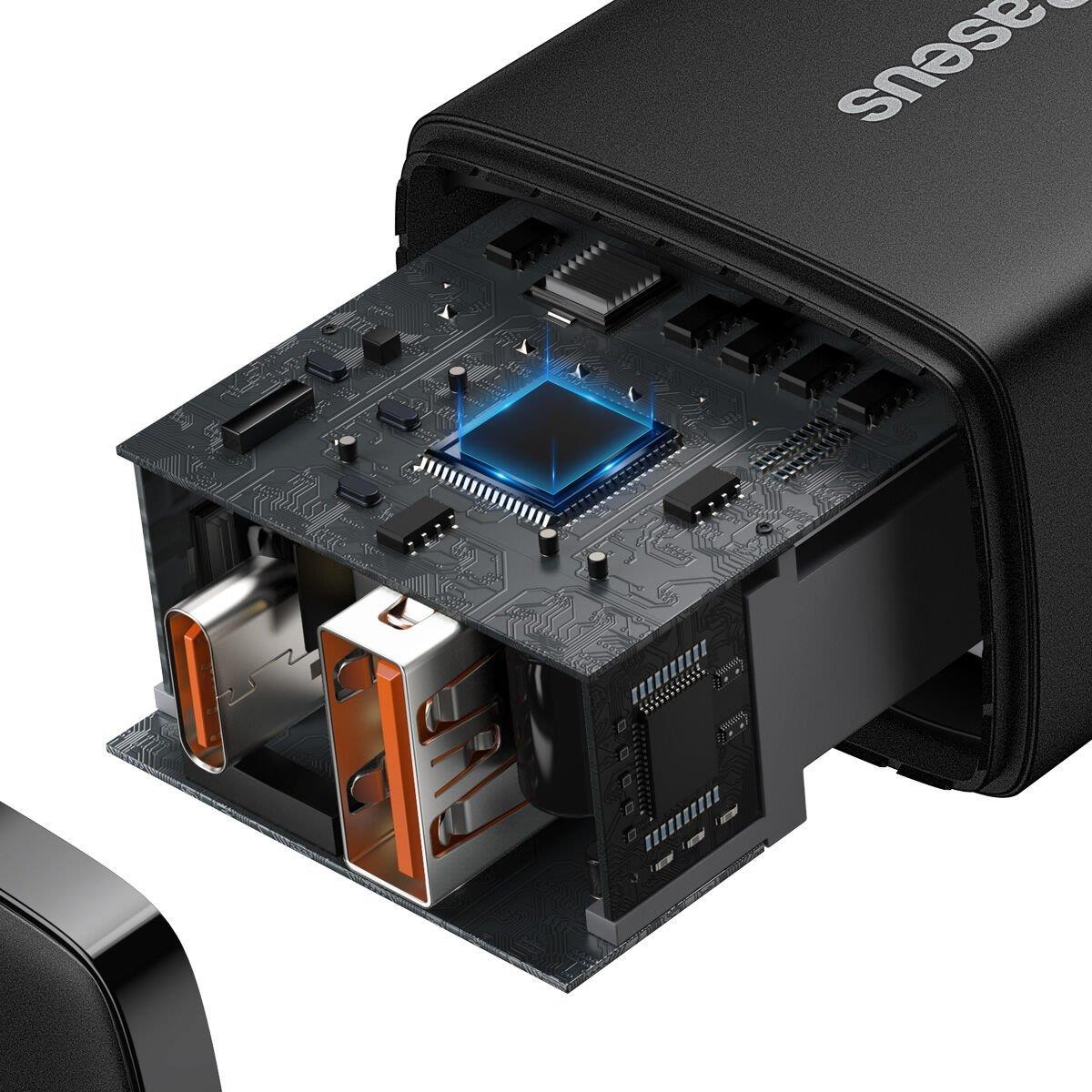Baseus Compact QC 20W Şarj Cihazı, CCXJ-B01 Siyah