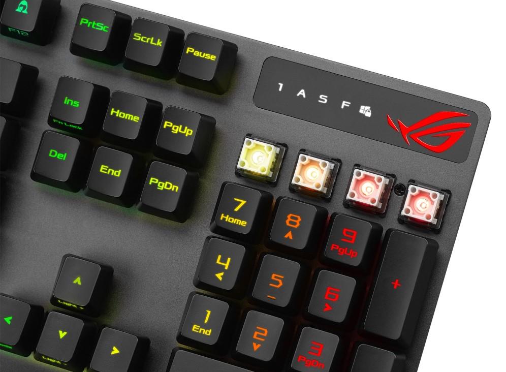 ASUS ROG STRIX SCOPE RX AURA SYNC RGB MEKANİK OYUNCU KLAVYE TÜRKÇE TUŞ DİZİLİMİ ROG RX RED SWITCH GENİŞ CTRL TUŞU
