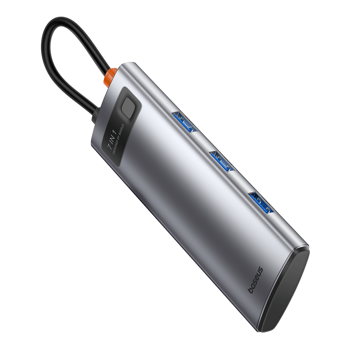 Baseus StarJoy 7 in 1 Multifonksiyonel Hub Adaptör-Uzay Gri