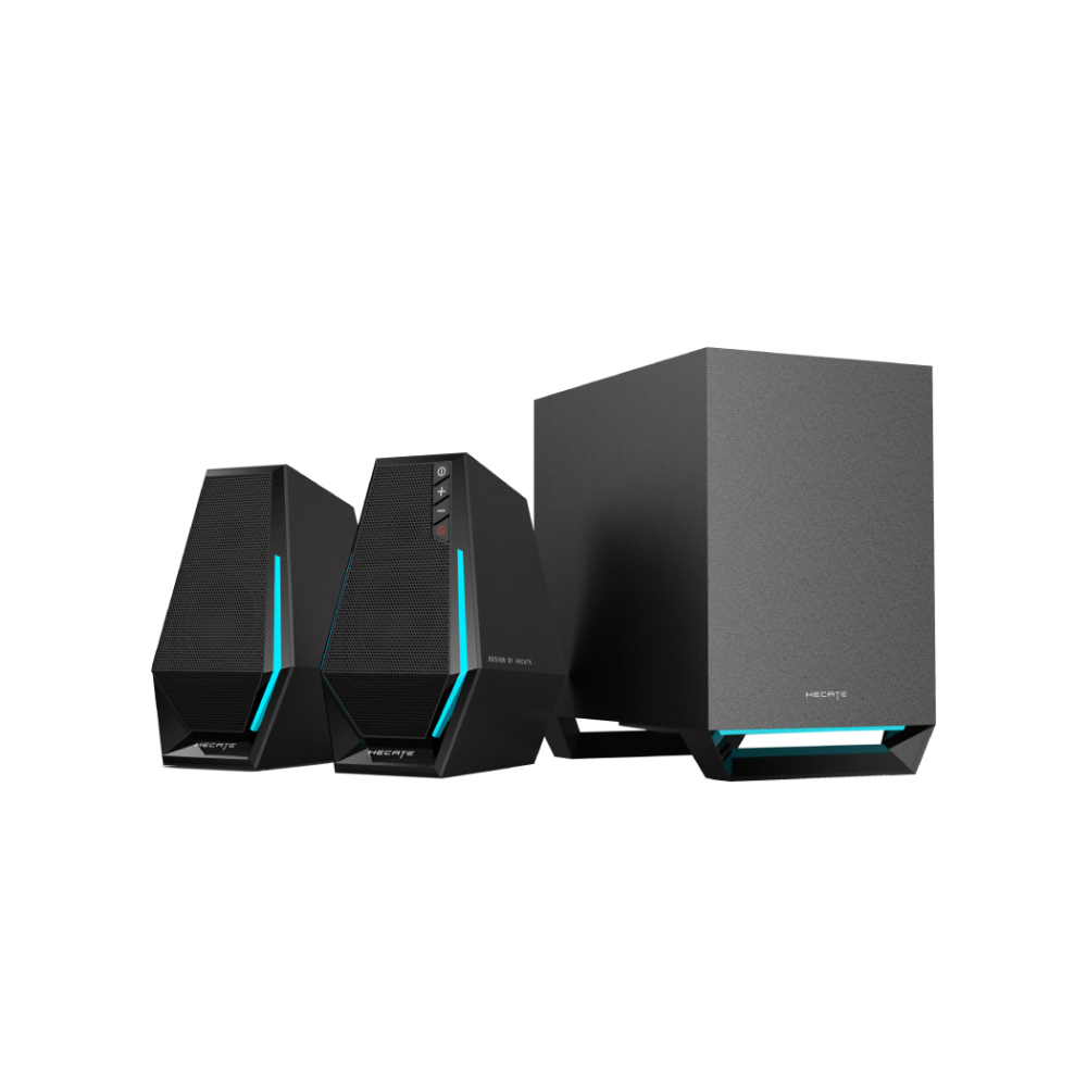 Edifier HECATE G1500 MAX 30W RMS Bluetooth 5.3 RGB Işıklı 2.1 Gaming Masaüstü Hoparlör Sistemi – 4 İnç Subwoofer, USB-C/USB-A/AUX - Siyah