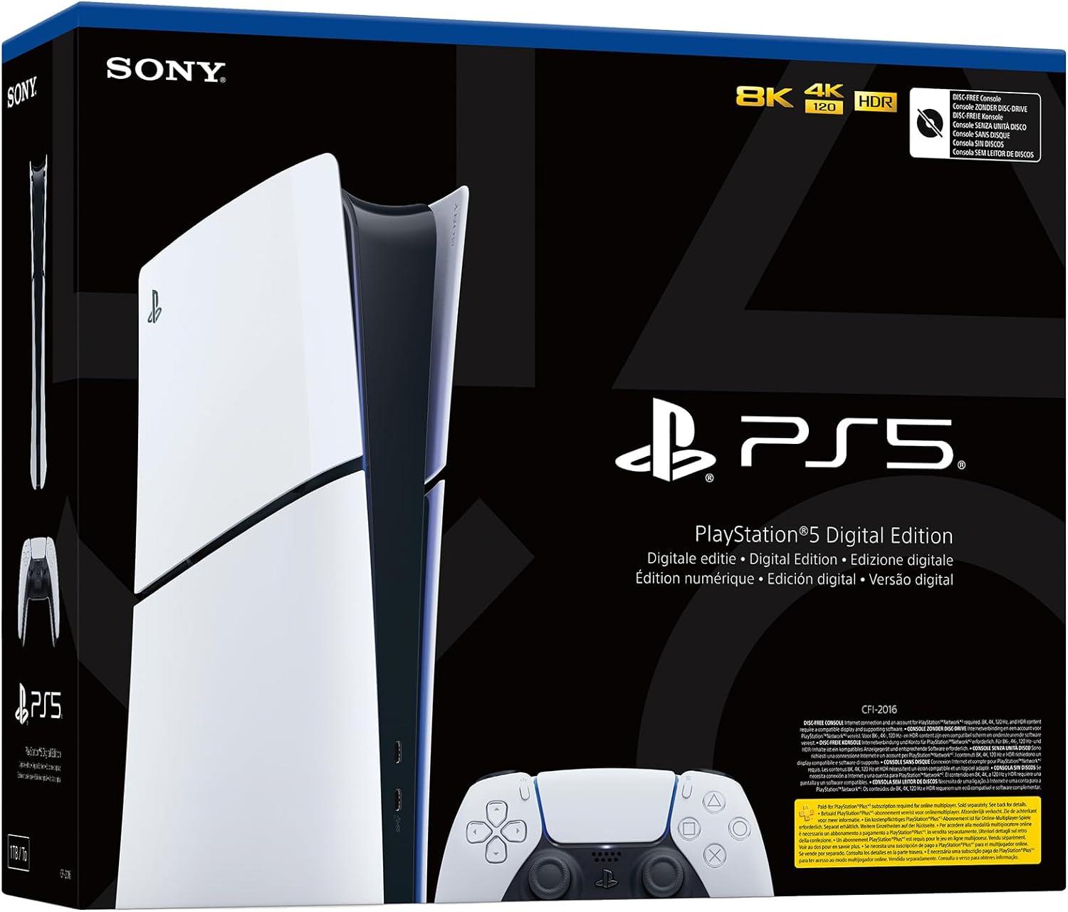 Sony Playstation 5 Slim Digital Sürüm Oyun Konsolu (Bilkom Garantili)