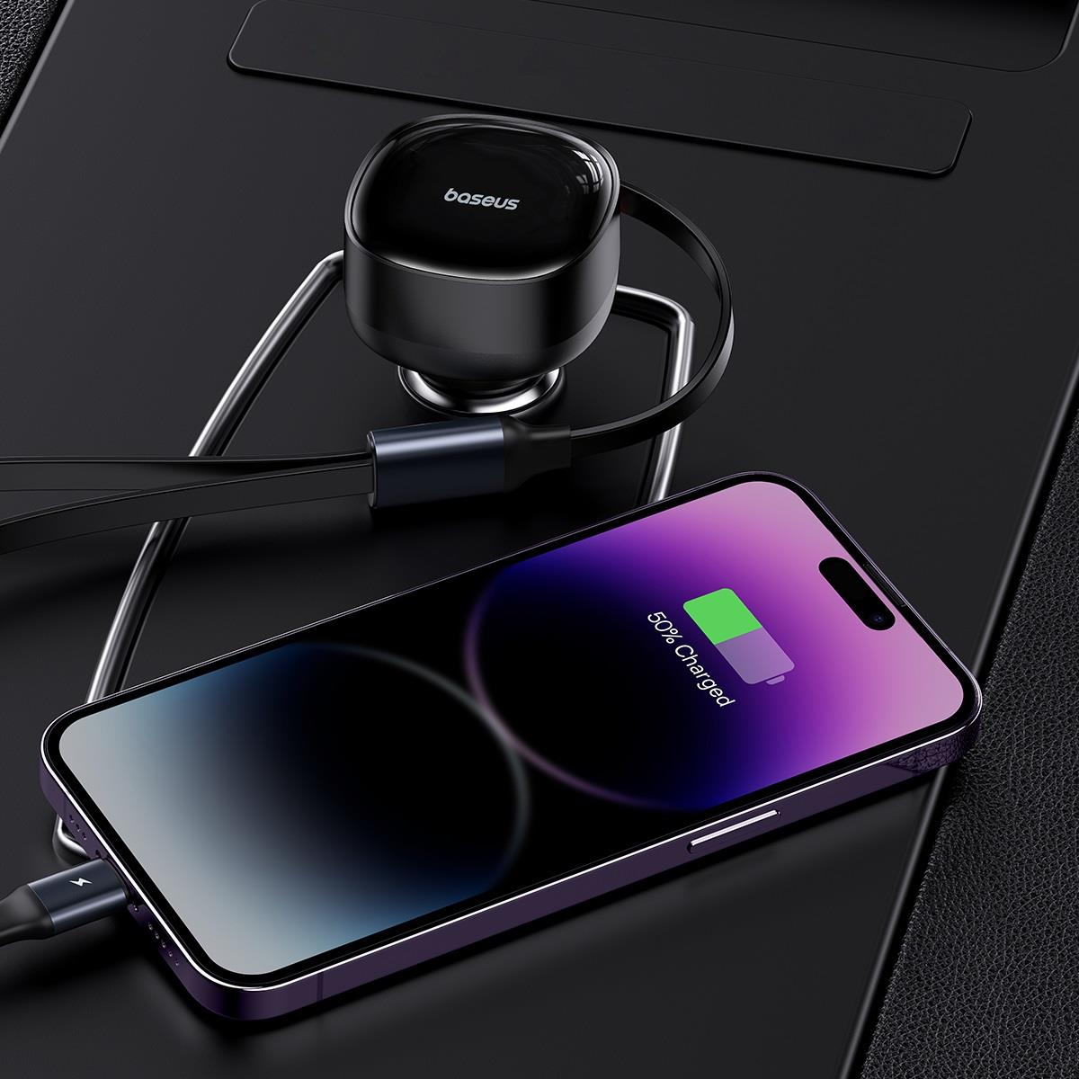 Baseus Enjoyment C+L 30W Araç Şarj CihazıSiyah