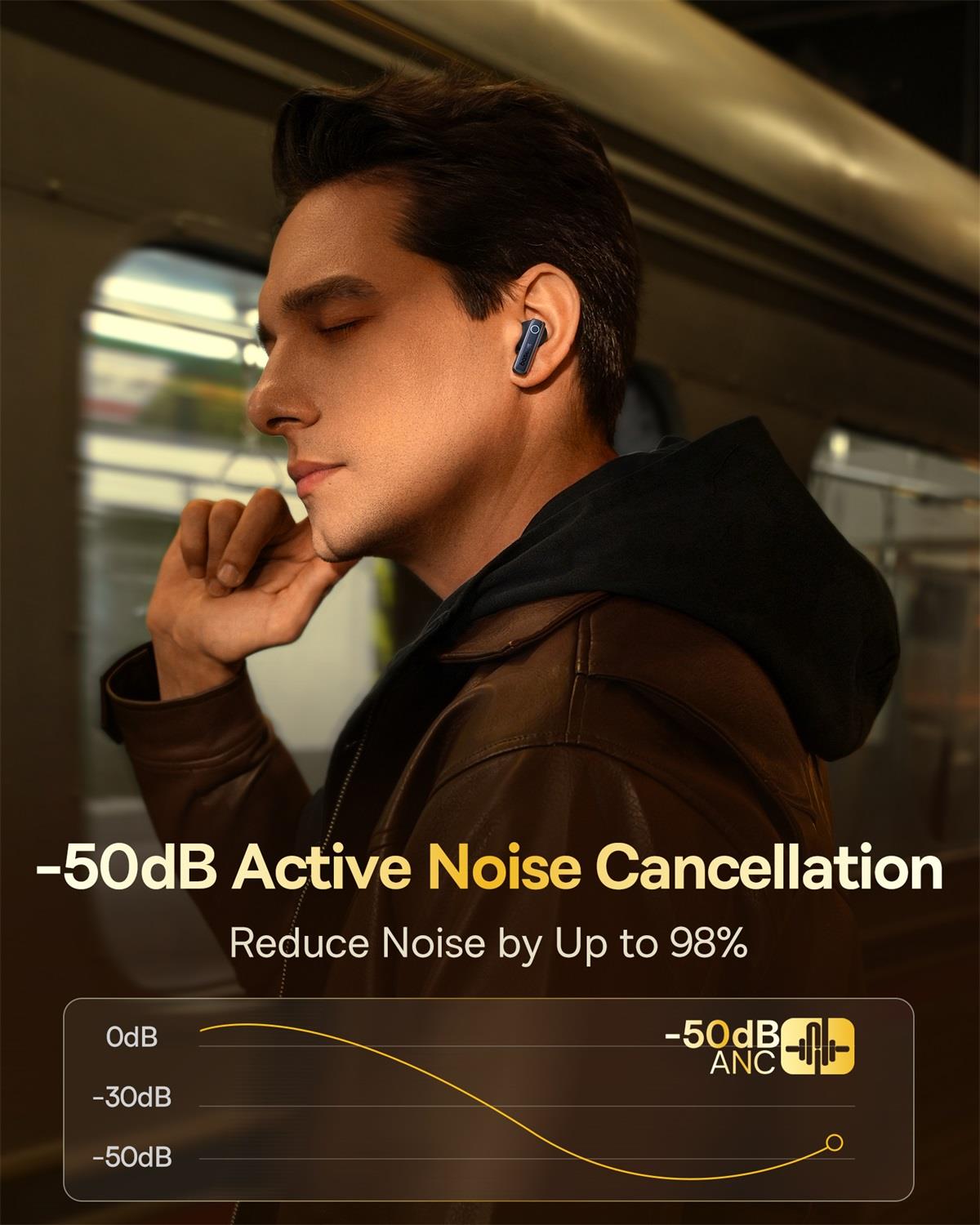 Baseıs Bowie 35 TWS ANC Super Bass Bluetooth Kulak İçi Kulaklık Siyah