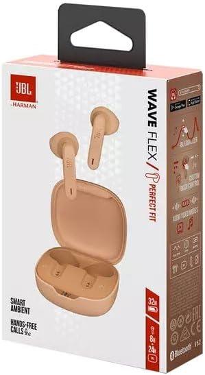 JBL Wave Flex Kablosuz Kulakiçi Kulaklık, Bej