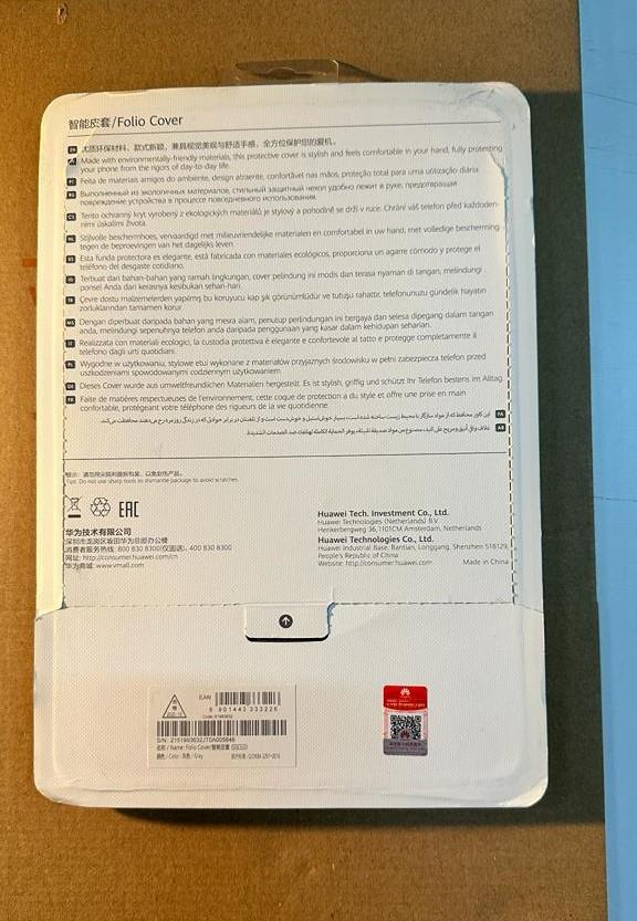 OUTLET Huawei C-MARX-FLIPCOVER MatePad Pro Deri Kılıf Gri