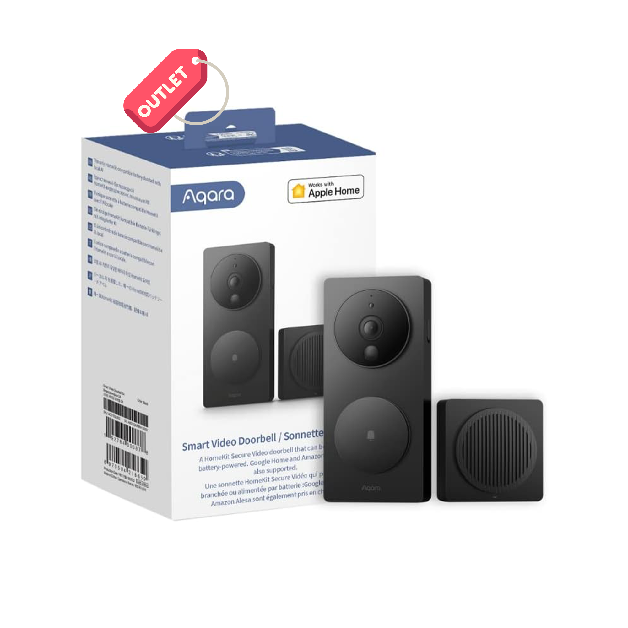 OUTLET Aqara Akıllı Görüntülü Kapı Zili G4 SVD-C03 (Apple Home Destekli)