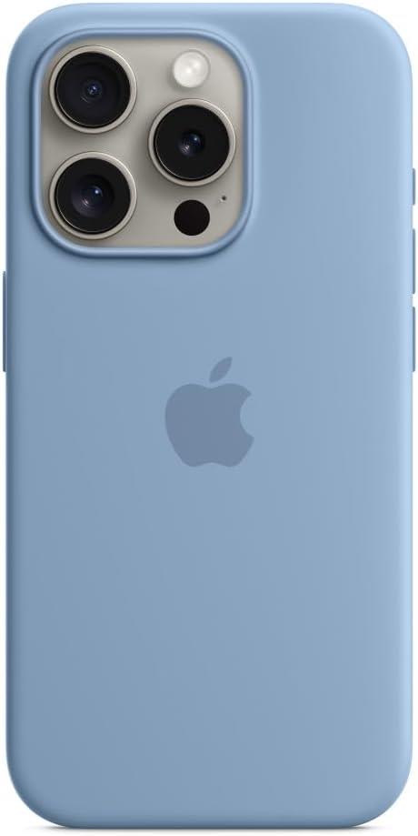 Apple iPhone 15 Pro MagSafe Silikon Kılıf Buz Mavisi - MT1L3ZM/A

