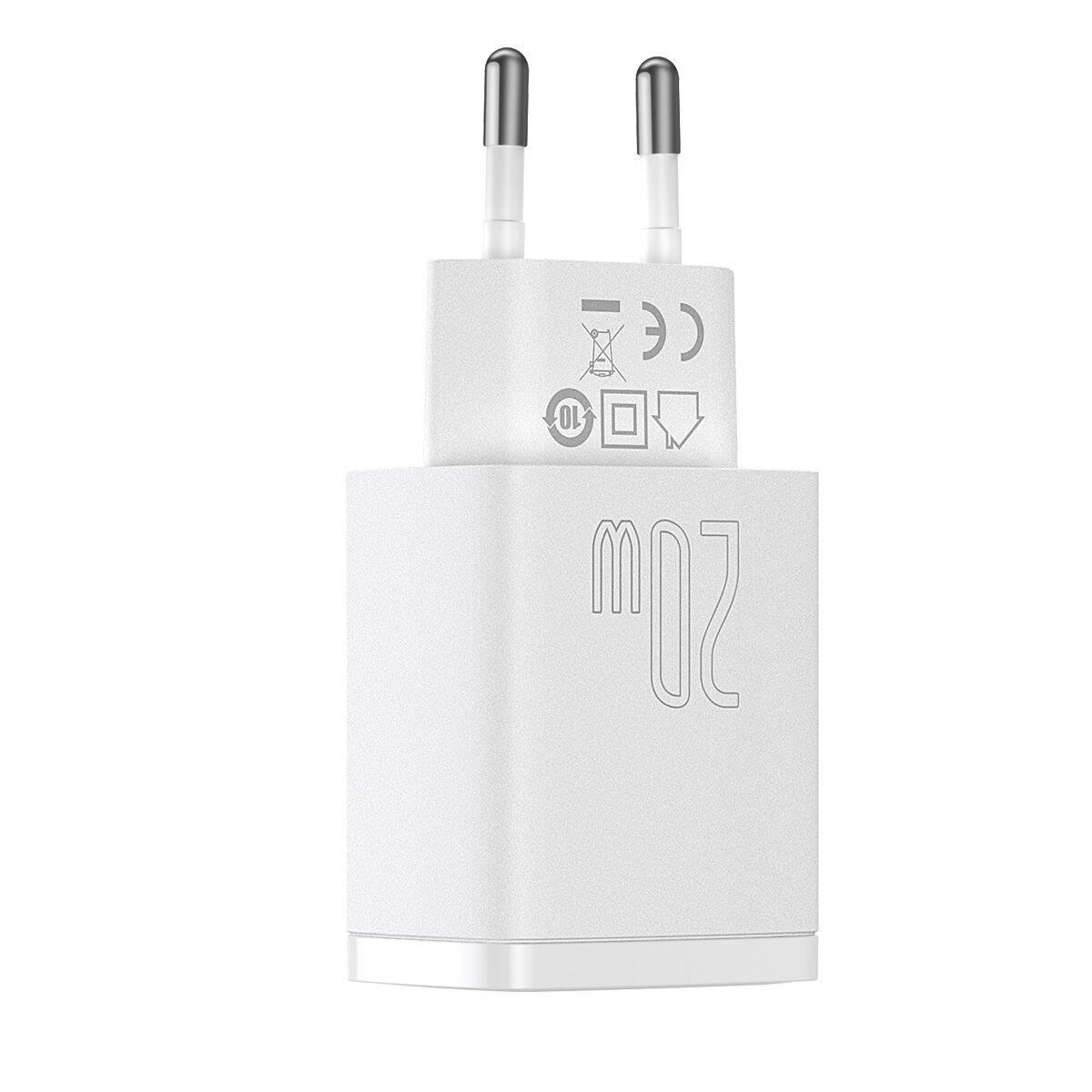 Baseus Compact QC 20W Şarj Cihazı CCXJ-B02 Beyaz