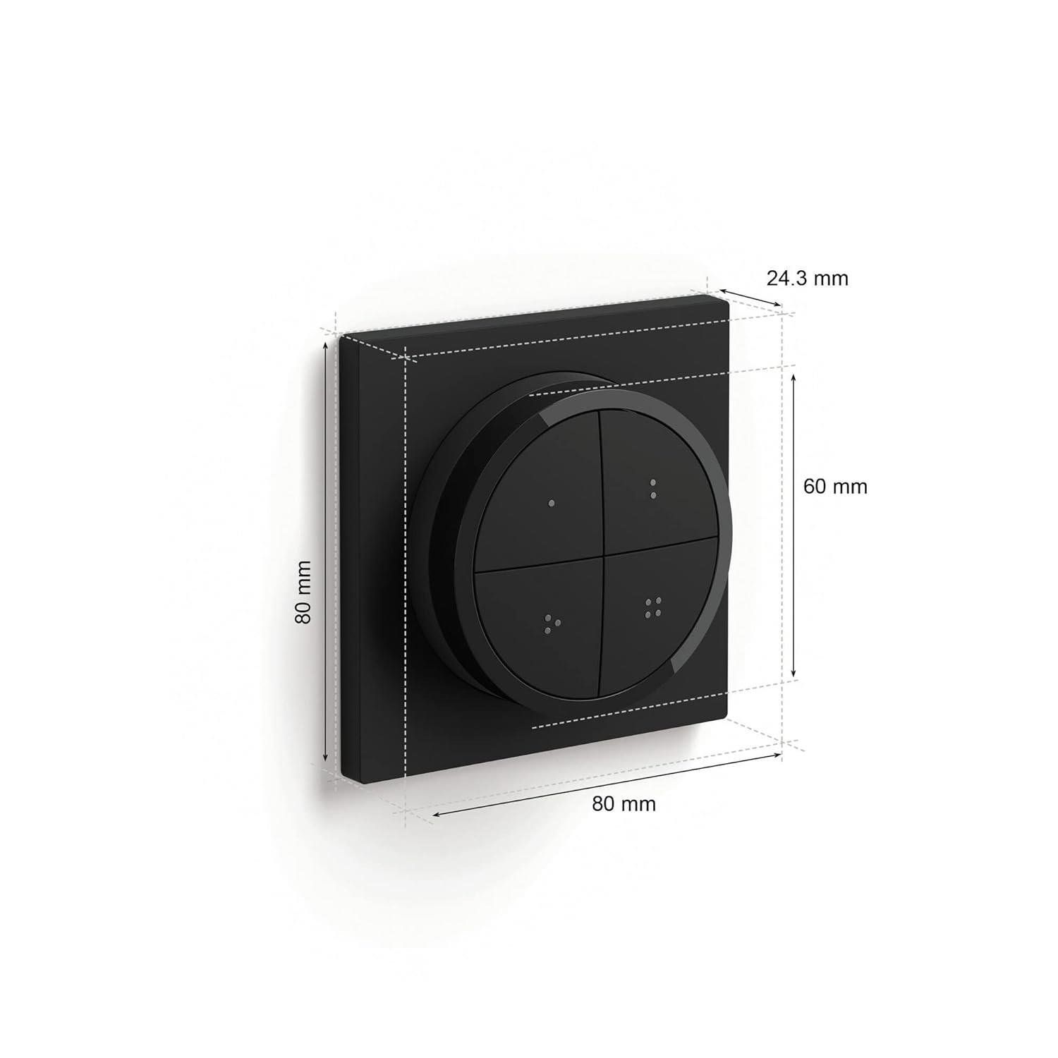Philips Hue Tap Dial Switch Döner Anahtar, Siyah