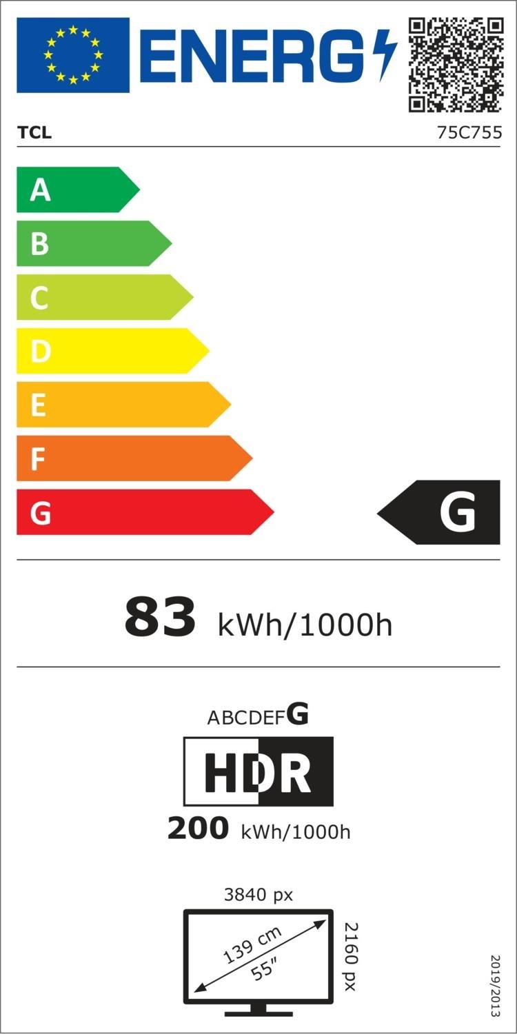 TCL 75C755GTV 4K MINI LED 75'' GOOGLE TV