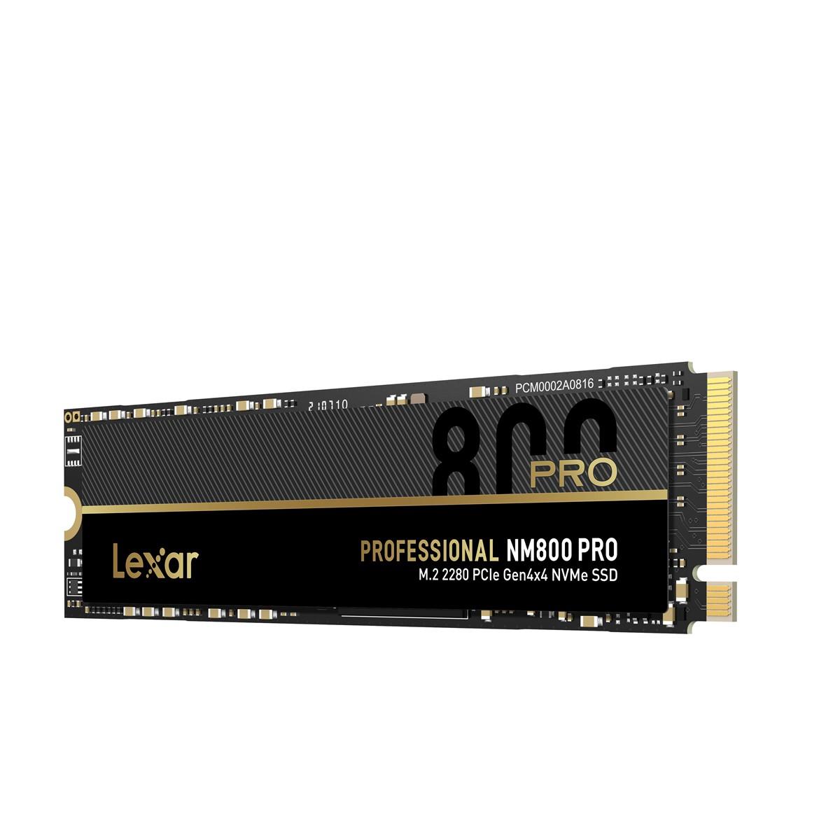 LEXAR SSD NM800P 512GB PRO HIGH SPEED PCIe GEN4X4 WITH 4 LANES M.2 NVMe UP TO 7450 MB/S READ AND 3500 MB/S WRITE LNM800P512G-RNNNG