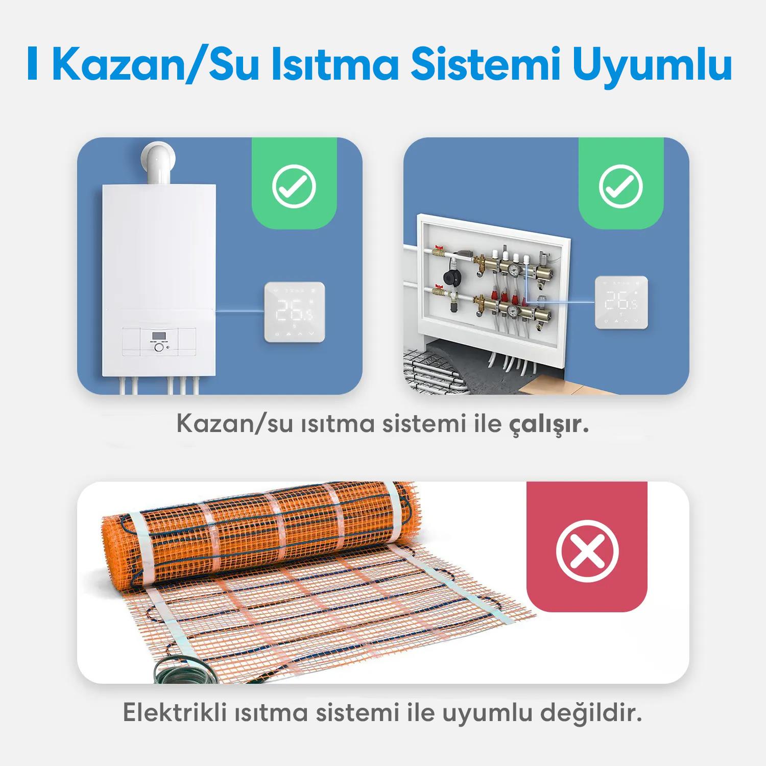 Meross Akıllı Termostat Kombi MTS200B