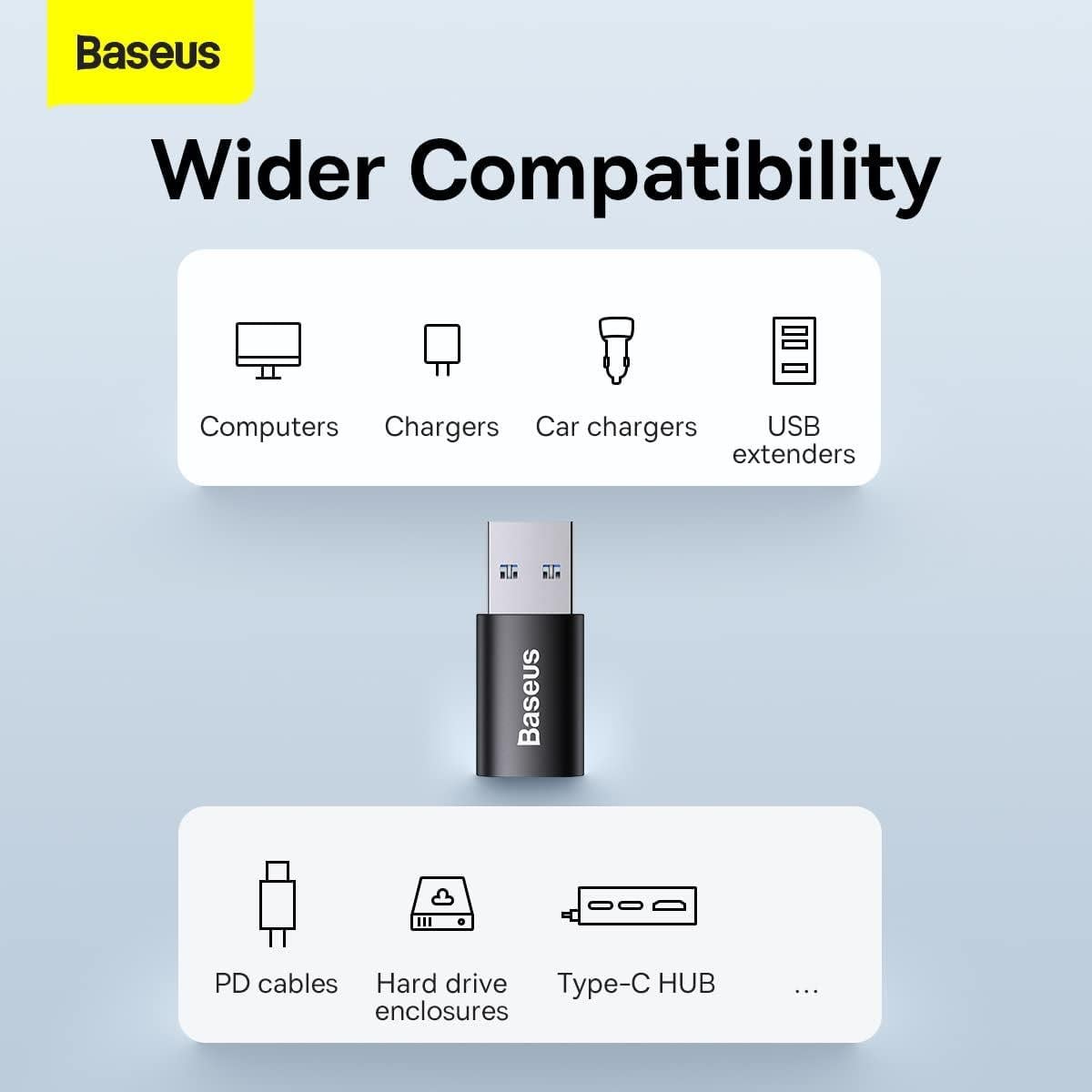Baseus Ingenuity Mini OTG Adaptör USB 3.1 to Type-C-Siyah