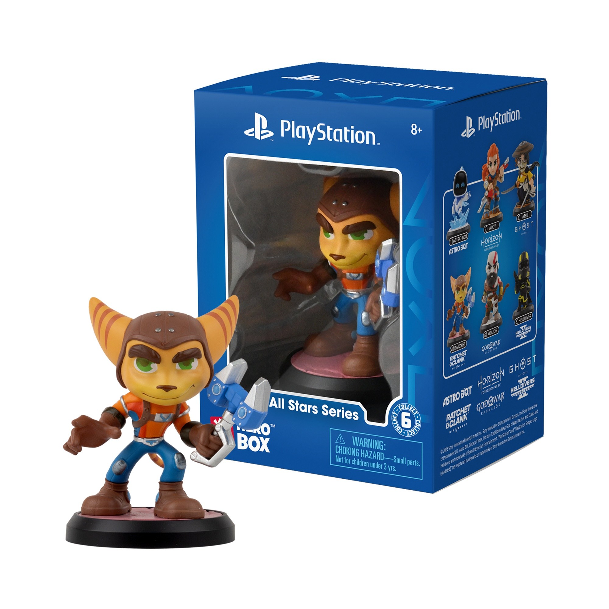 Yume Sony PlayStation Hero Box Window Box All Stars Series Ratchet