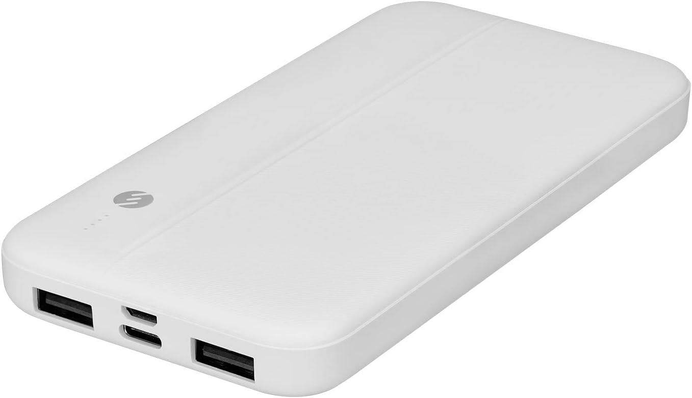 S-link Ip-G10N 10000Mah Micro+Type C Girişli Powerbank Beyaz Taşınabilir Pil Şarj Cihazı