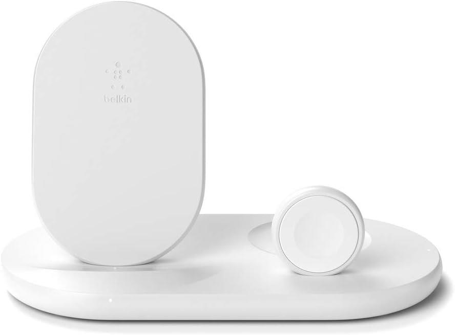 OUTLET Belkin 3'ü 1 Arada WIZ001VFWH Kablosuz Şarj Cihazı 7,5 W - Beyaz