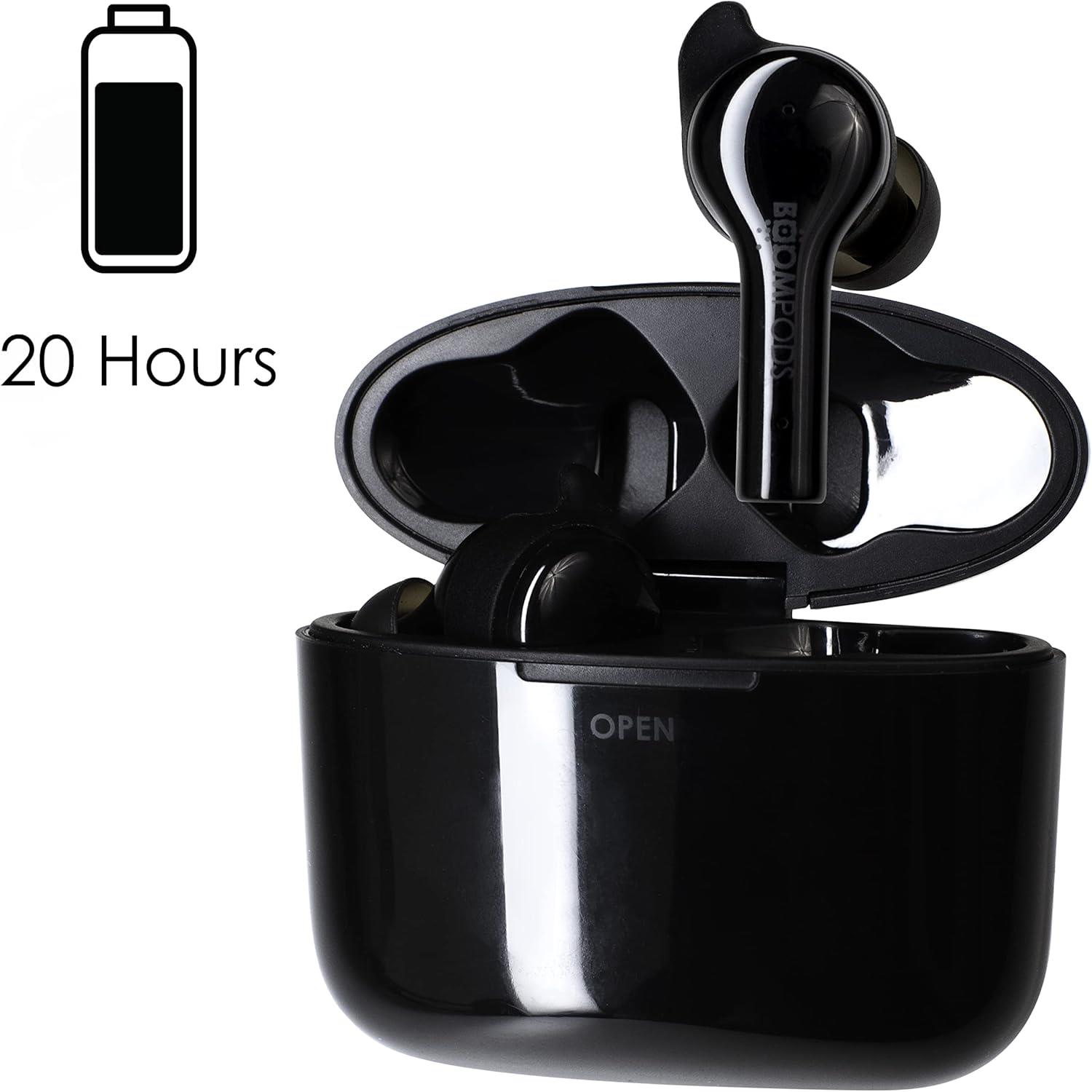 Boompods Bassline GO, TWS Bluetooth Kulaklık, Siyah