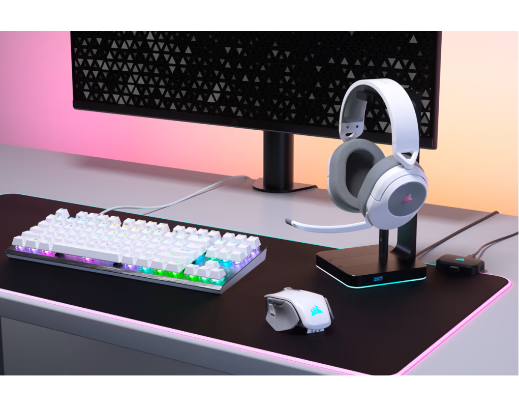 Corsair HS55 Surround USB Dolby Audio 7.1 Kablosuz Bluetooth Gaming Kulaklık Beyaz (CA-9011281-EU)